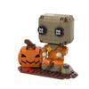 Gobricks MOC Horror Movie Halloween Trick'r Treat Brickheadz Bricks Model Pumpkin Man Ghost Cat Building Blocks DIY Toys Gift