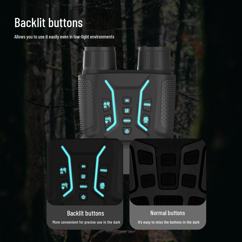 New 4.5" 4K Night Vision Binoculars with 400m Infrared Telescope