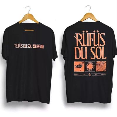 American Vintage Rufus Du Sol 2026 Konserttröja Unisex Sommar Ny Streetwear Herr- och Dam-T-shirt