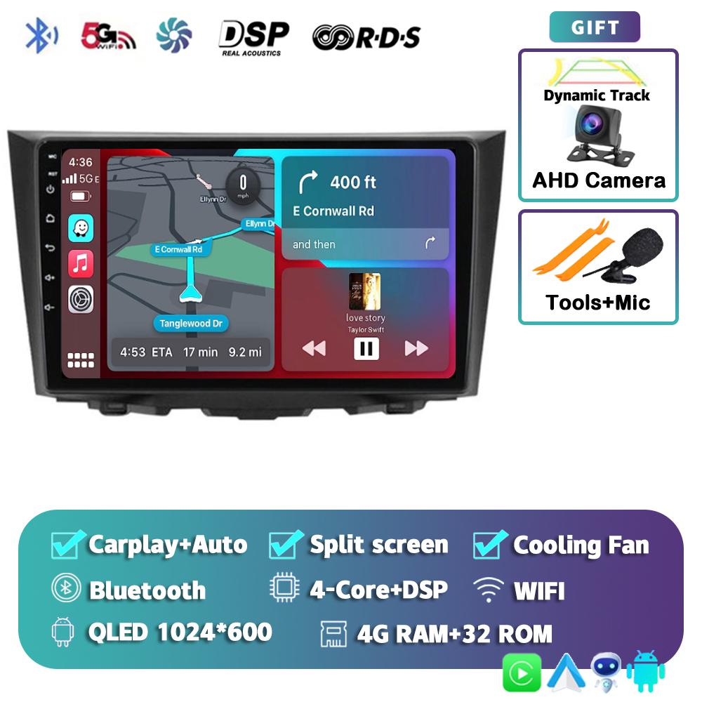 Android14 Carplay Auto Car Radio For Suzuki Kizashi 2009-2012 2013 2014 2015 Multimedia Player GPS Stereo Navigation WIFI+4G DSP