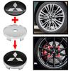 4 ks 60mm Samolepky na středové krytky kol auta Kryty ráfků pro Mitsubishi Pajero Outlander XL Montero Lancer Triton l200 Galant
