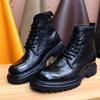 Fashion Goodyear Pure Handmade Horse Leather Boots for Men and Women, Custom Lace-up, Warm and Comfortable, High-end