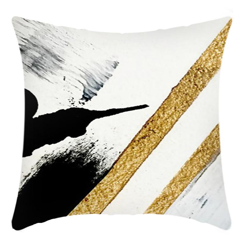 New Light Luxury Series Painted Print Splash Ink Print Pillow Case Home Sofa Cushion Cover