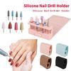 Practical Silicone Nail Drill Bit Storage Solution Compact And Stylish Nail Bit Holder For Efficient Tool Management