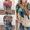 JPNTKY Women's Fashion Casual Long Sleeve V Neck Blouses & Shirts