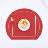 Dian Semi-Circular Leather Placemat Set