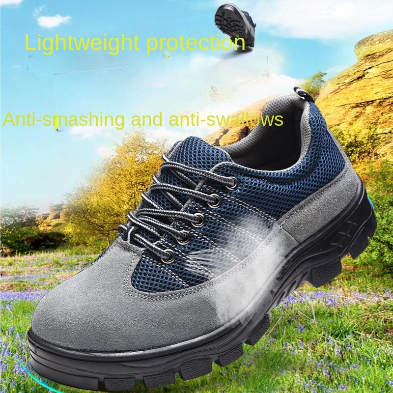 Labor Insurance Shoes Safety Shoes Anti-smashing and Anti-piercing Work Shoes Breathable and Wear-resistant, Protective Shoes