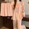Cloud Cotton Fairy Pajamas Are Popular In Summer, Sweet Short-Sleeved Three-Piece Soft Cotton Comfortable Loungewear Can Be Worn Outside