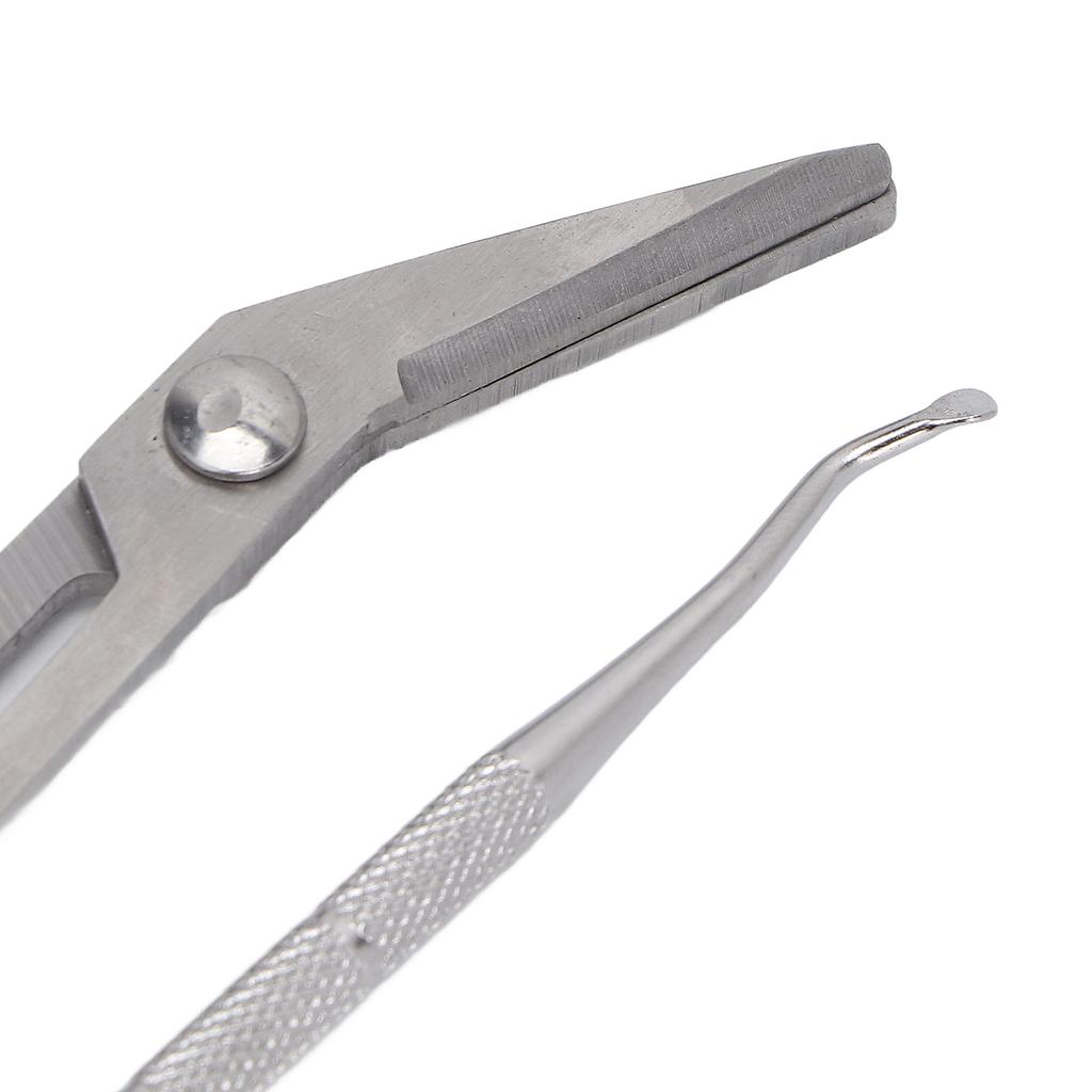 Ergonomische Zehennagelschere mit Griff, Zehennagelknipser, Feile für eingewachsene Zehennägel für ältere Schwangere