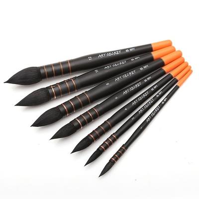 65RPY Wooden Handle Squirrel Hair High Quality Professional Watercolor Brush