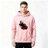 Men's Printed Pullover Hoodie Retro Art Figure Rose Pattern Casual Long Sleeve Hooded Sweatshirt