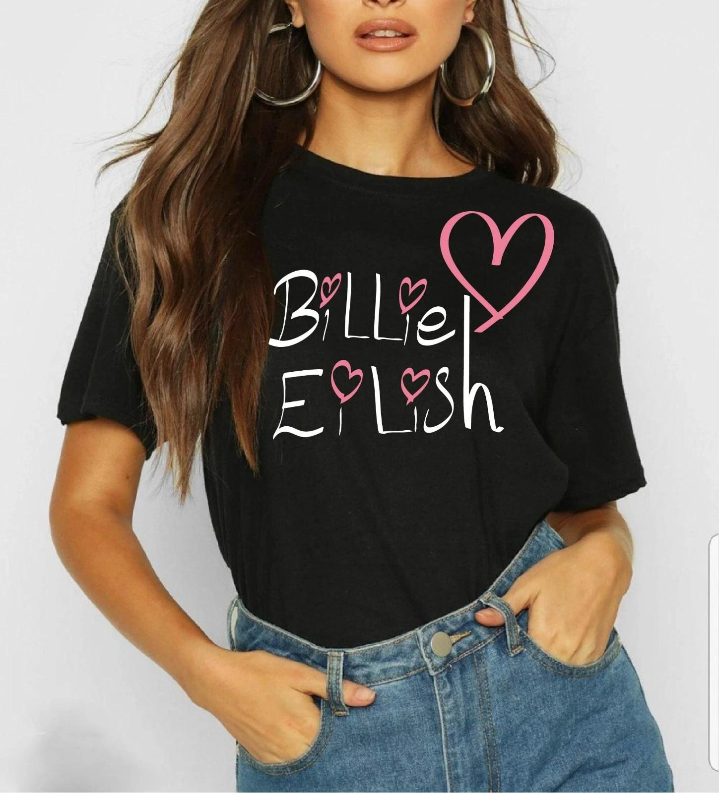 Billie Eilish T-Shirt I love Billie Eilish Inspired Tour Fashion UK Concert 2025 M