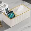 Luxus-Leder-Taschentuchbox