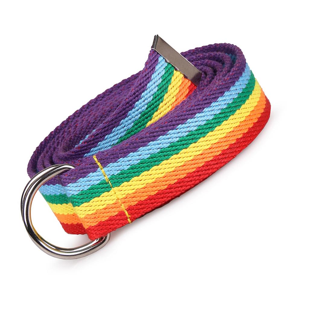 Braided Rainbow Waist Chain Belt for Women Prom Banquet Club Party Hot Girl Rainbow Elegant Woven Belt