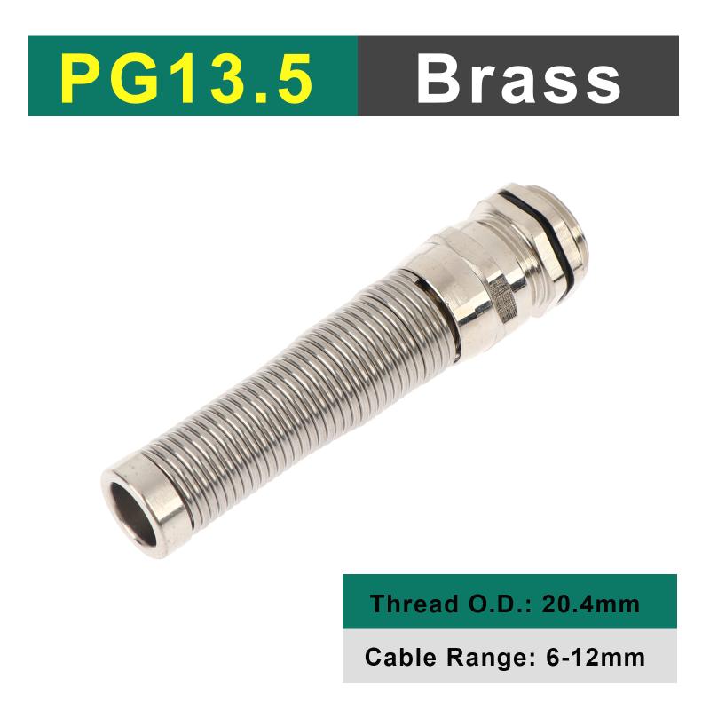 Electrical Nickel Plated Brass Cable Gland Waterproof Strain Relief Anti Bending for 8mm10mm Wire Clips Offices