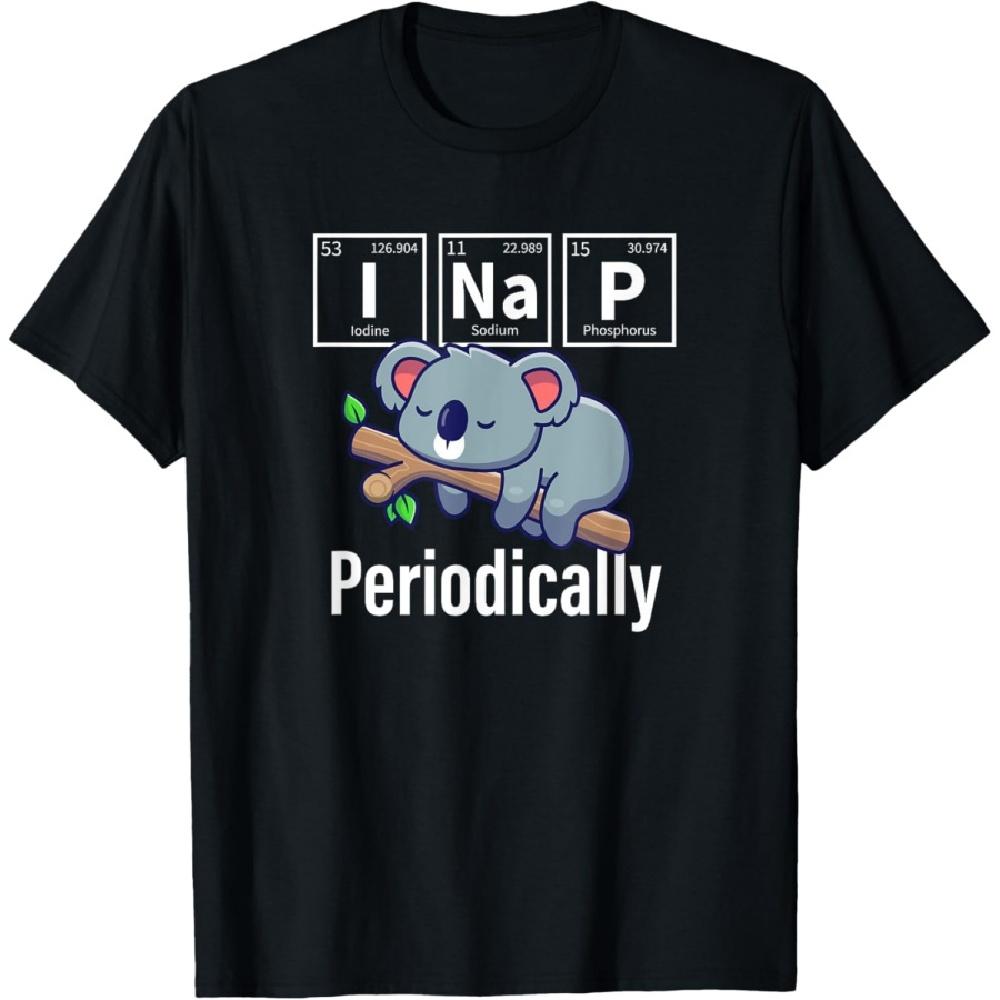 

Funny Kids Science I Nap Periodically Koala Lover T-Shirt XXXXXL чорний