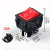 30A 250VAC Morskie Przełączniki Kołyskowe Łodzie 6 Pinów 2 Pozycje Przełączniki Kołyskowe Przełączniki Kołyskowe z Podświetleniem LED do Samochodu Łodzi