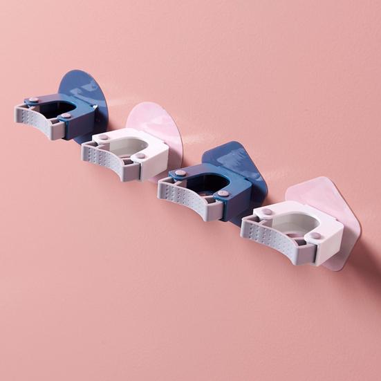Keep Neat Easy Installation Convenient Great Load Bearing Hole-free Wall Mop Clip Mop Wall Holder