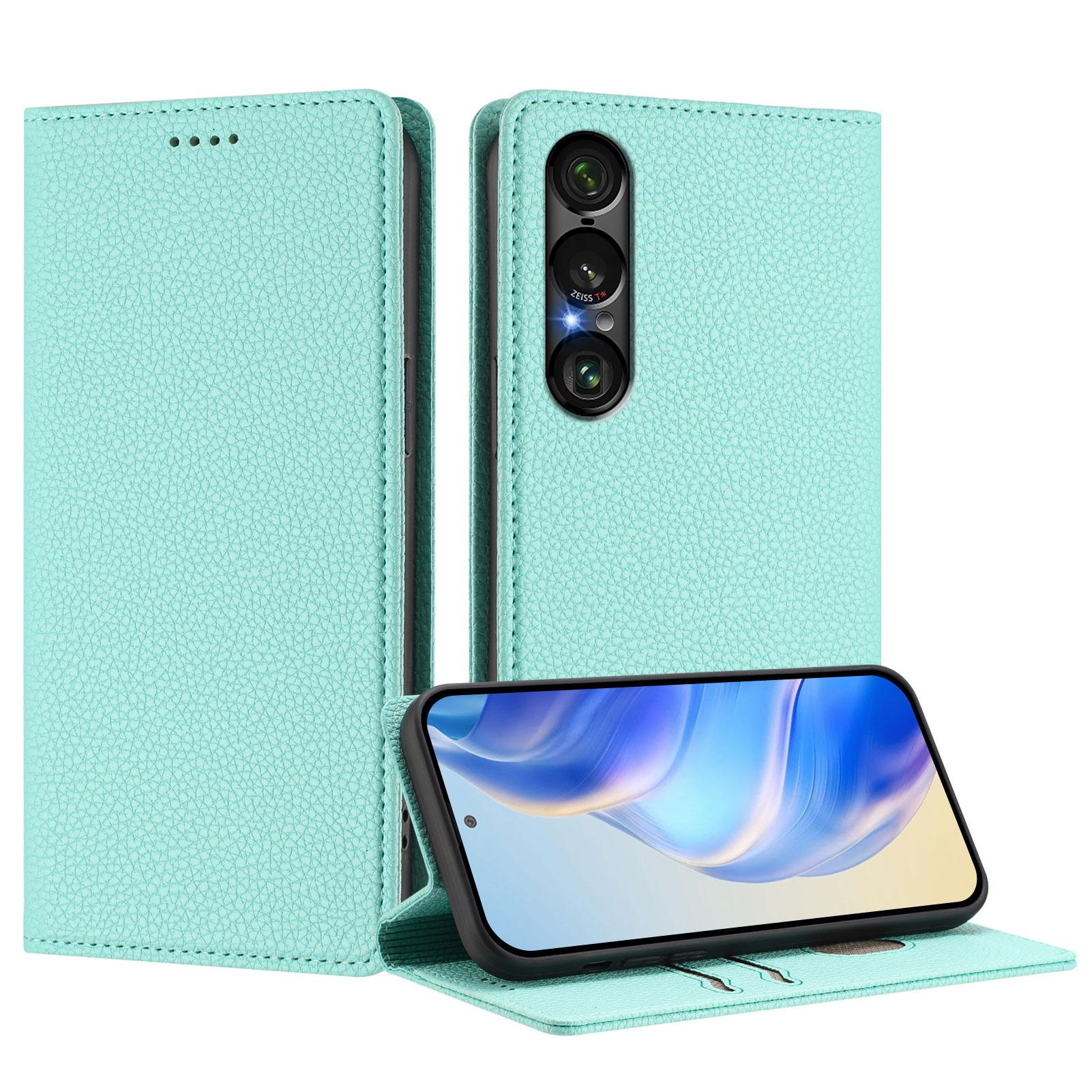 

For Sony Xperia 1 VII Wallet Case RFID Blocking Litchi Texture Leather Mobile Cover Pink