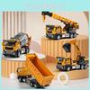 Alloy Engineering Vehicle Model With Inertia Drive For Kids Playroom Decor