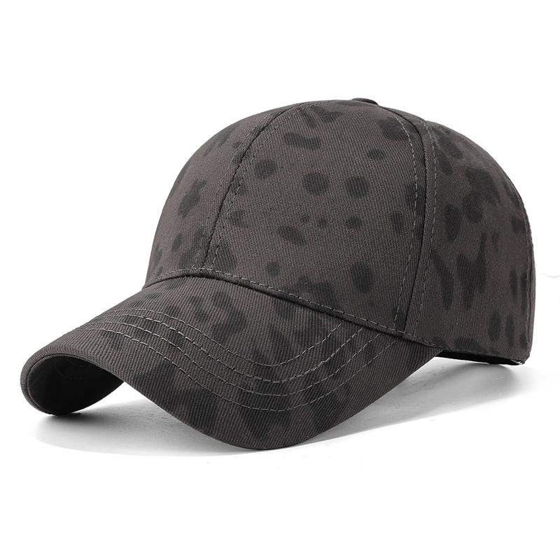 Leopard Hard Top Baseball Cap Outdoor Sun Hat