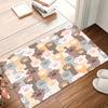 Non-Slip Carpet Pastel Paw Print Area Rug Non-Slip Washable Carpets for Living Room Decoration Home Washroom Floor Mat Gift Rugs