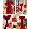 Large Red/Pink Plushie Bows Wedding Decoration Wall Decorating Ormanent For Event Planners Anniversary Celebration
