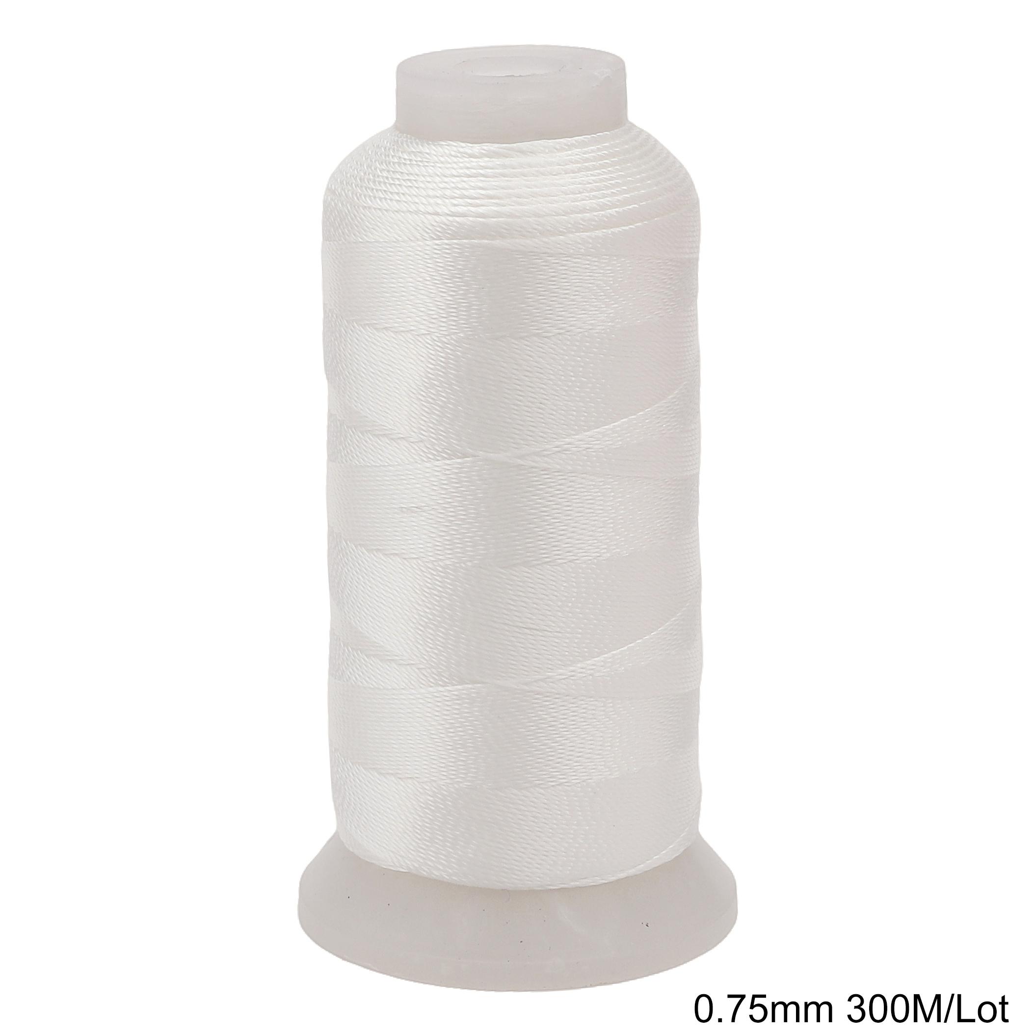 

180-270Meter Industrial Overlocking Sewing Machine Polyester Thread 0.75mm 300M білий