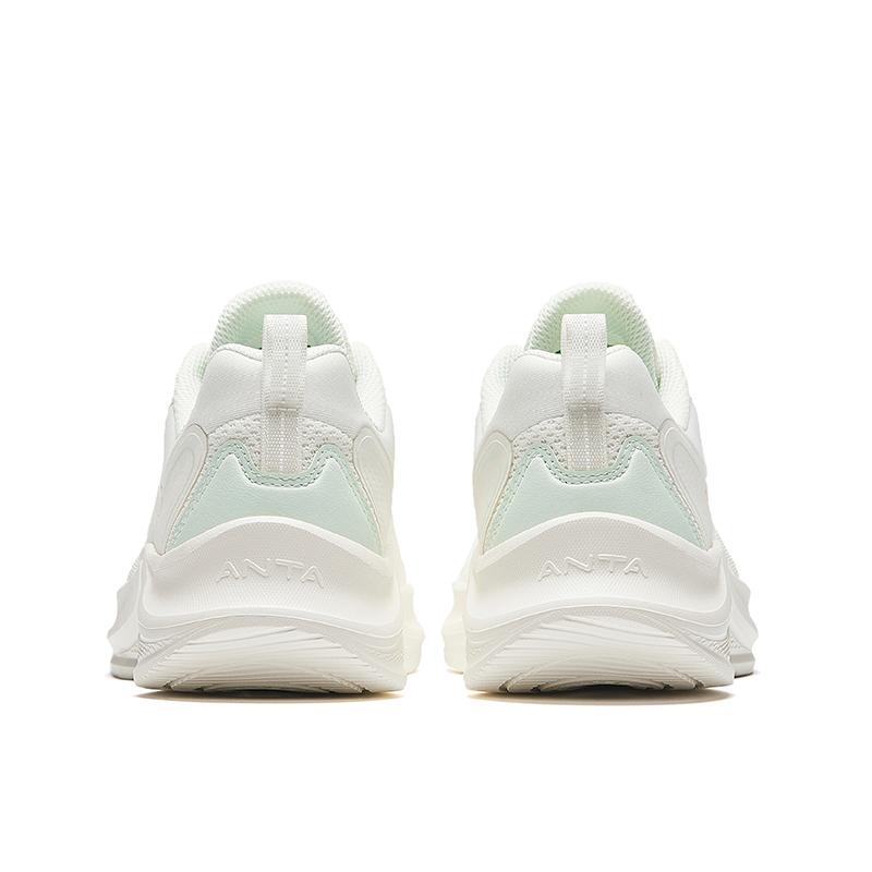 Anta 1.5 Comfortable Breathable And Lightweight Low Top Casual Running Shoes Women's White Green Sneakers