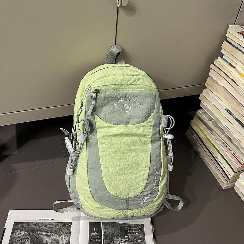 Large Capacity Mountaineering Bag Lightweight Sports Hiking Bag Women'S Tide Backpack Student Schoolbag