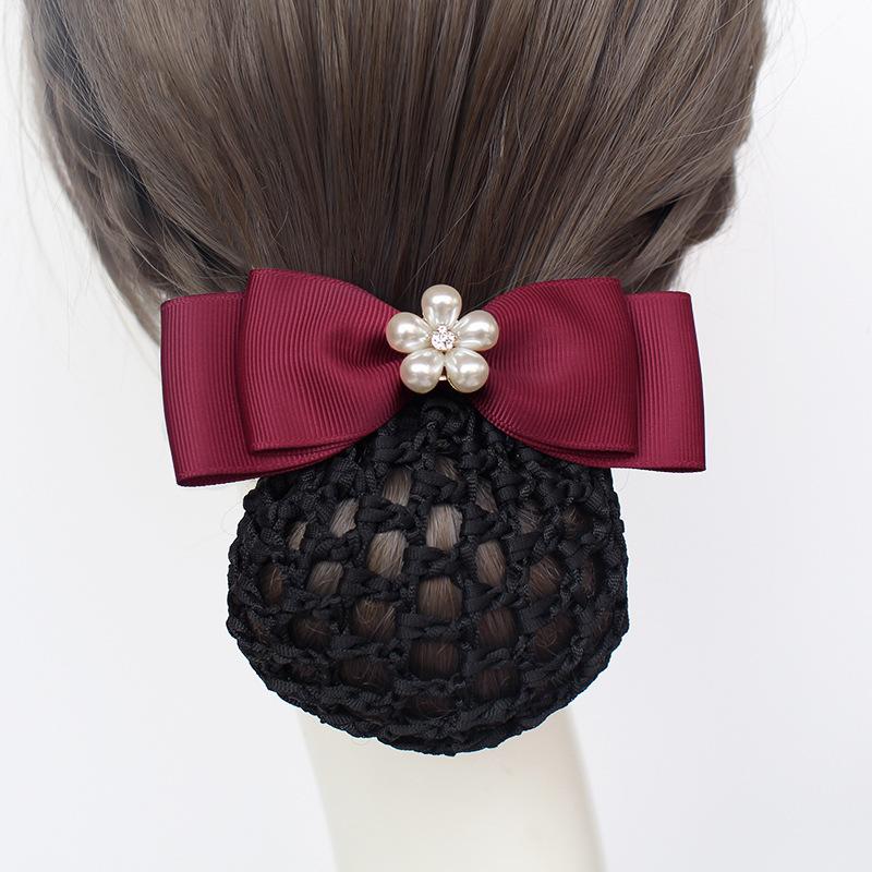Nurse Head Flower Work Disc Hair Bank Hotel Restaurant Waiter Work Hair Net Pocket Disc Hair Headgear Hair Accessories New