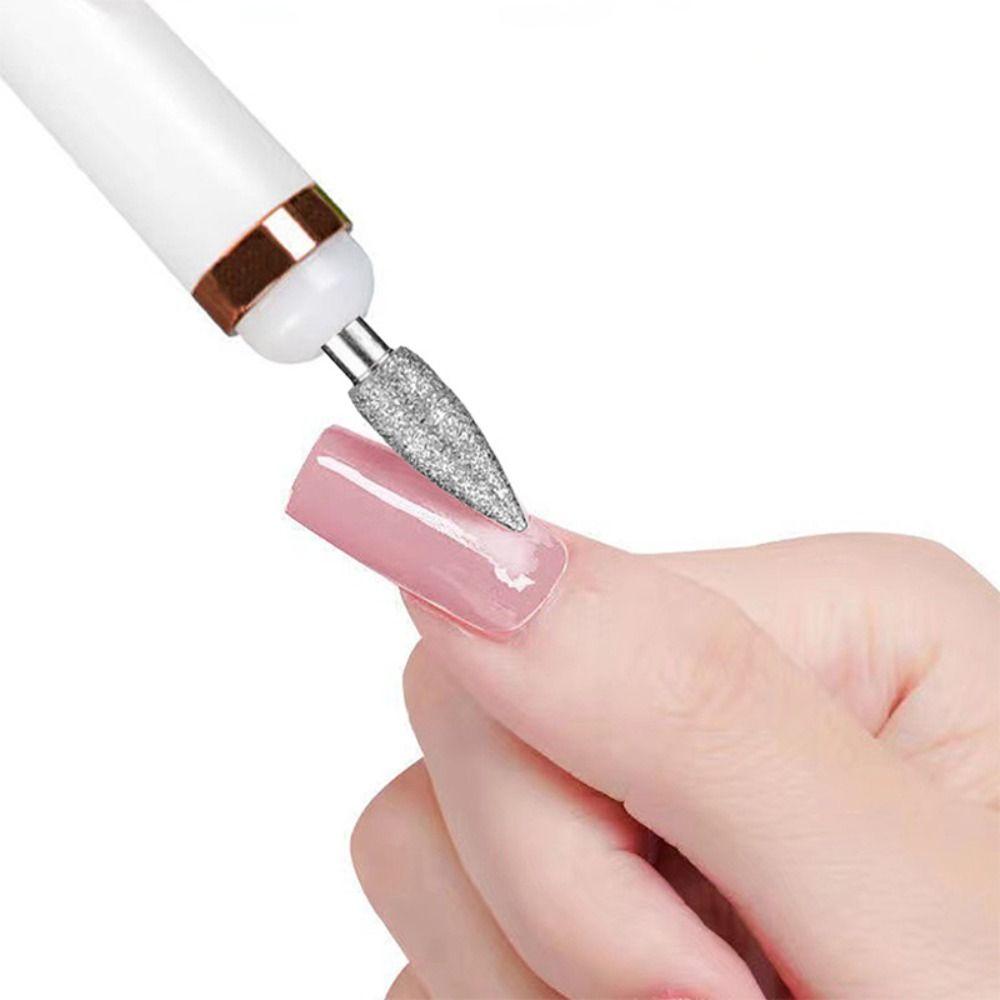 2nd Gear Nail Polishing Machine With LED Light Electric Manicure Art Pen Tools