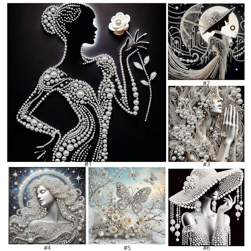 Damen DIY Perlen Diamant Kunst Kits Mit Rahmen Diamant Punkte Malereien Bild Kunsthandwerk für Erwachsene/Anfänger Geschenk Heimdeko