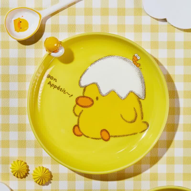 JINGREPUBLIC Little Duck 3D Figurine Plate