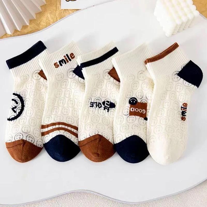 5 pares de meias femininas sensuais, meias de renda fofas de gato, meias de nylon anime Y2K para meninas, pretas, respiráveis, conjuntos de meias femininas