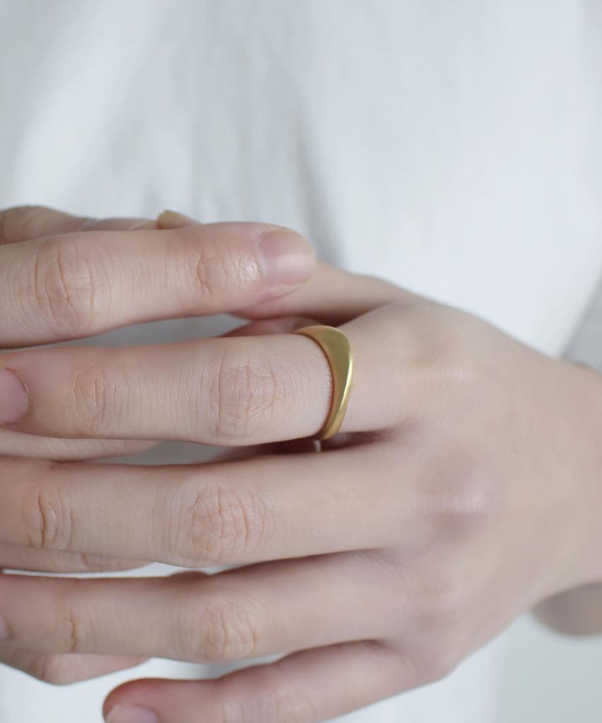 Chorock K Ring (Matt-Gold)