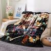 1PC Noragami Stray God Print Flannel Blanket, High quality Comfortable for All Seasons, Home Decor, Warmth and Comfort, Perfect for Christmas Gifts 98
