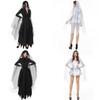 Spaventoso Costume da Sposa Fantasma per Halloween con Stupendo Velo Ideale per Eventi Cosplay