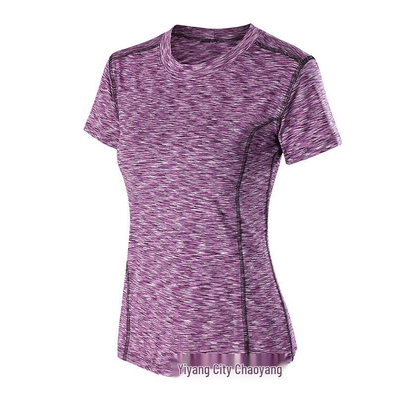 Women's Quick-Dry Slim Fit Korean Style Yoga T-Shirt: Casual, Professional, Fitness & Running Short Sleeve