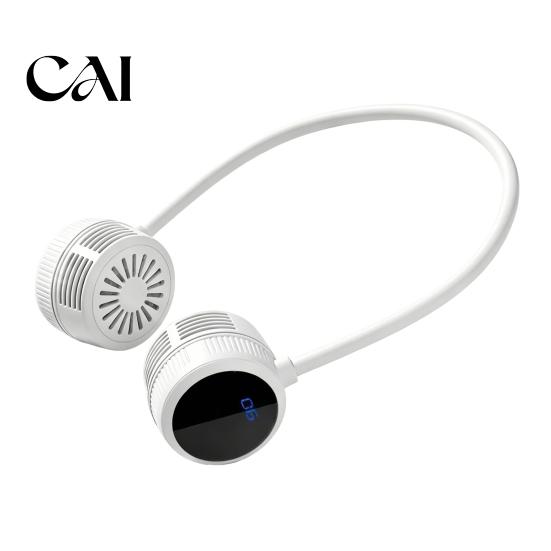 Personal Fan for Business Trips Portable Neck Fan, Hands Free Bladeless Cooling with 3 Speed, USB Summer Gadgets Kitchen Rechargeable Quiet