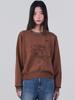 Aenhacheu Rose Sketch Round Knit Brown