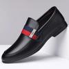 Fashion Men Leather Casual Shoes Street Cool Slip-on Loafers Comfortable Driving Shoes Big Size
