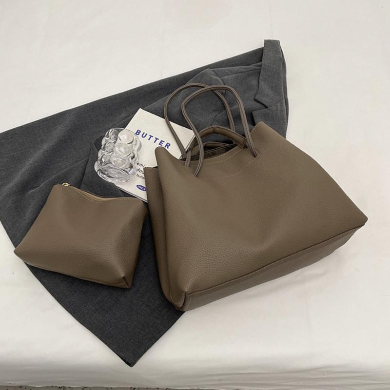 Yogodlns Vysoce kvalitní velkokapacitní taška typu bucket pro ženu, nová módní texturovaná ruční taška přes rameno pro každodenní nošení do práce a z práce, podpažní taška tote