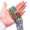 32/38 Stück Mischfarben Tropfenform Blumenmuster Millefiori Glas Lampwork Lose Perlen für DIY Schmuckherstellung