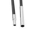 2Pcs Black Camping Tent Poles Fiberglass Tent Pole Replacement Kit  Awning Setup