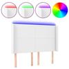 VidaXL LED Headboard Bedroom Furniture Double Bed Accessory Head of Bed Frame Interior White 3123859