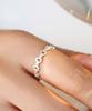 47Bag 925 Silver Layered Silver Rings Heidi