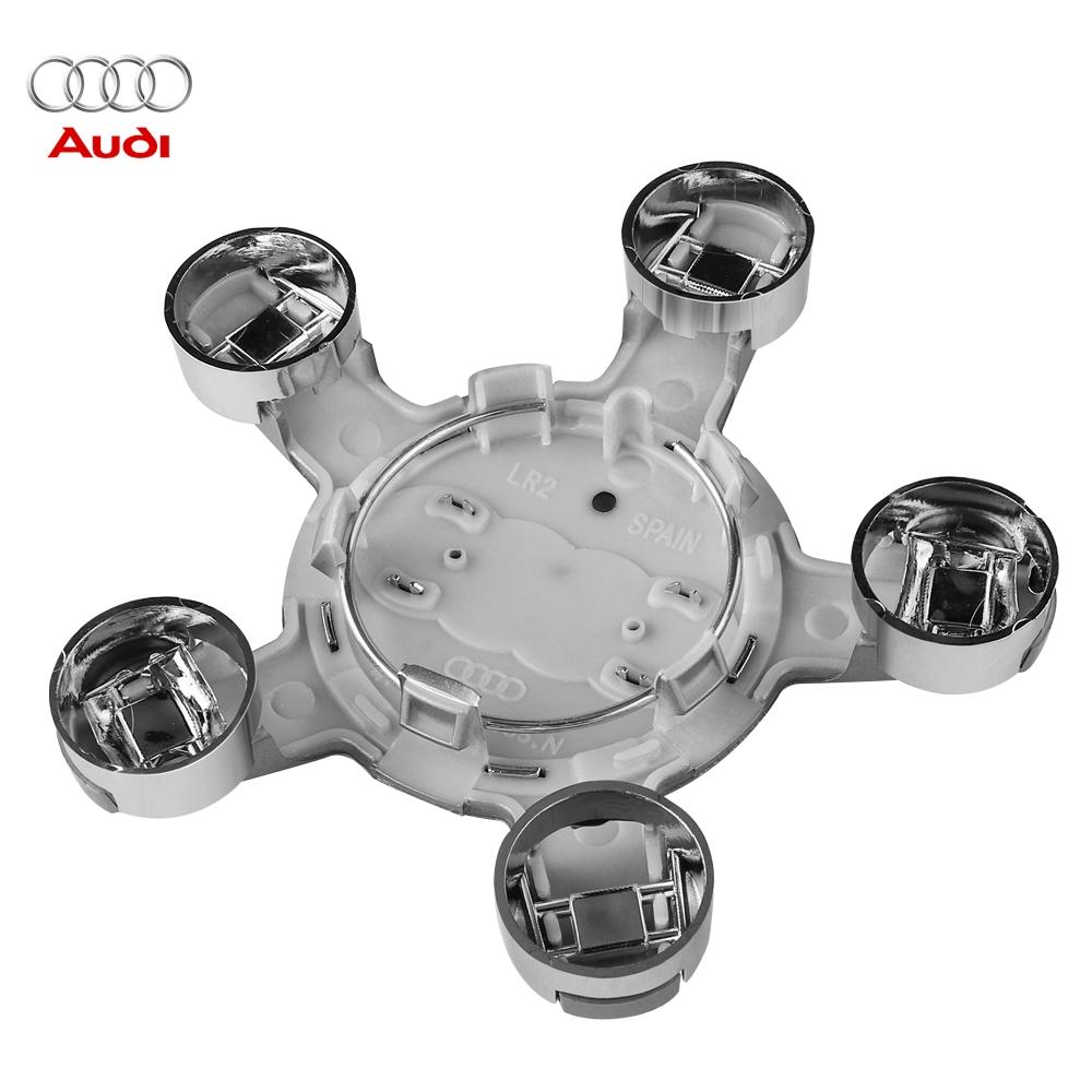 2026 Hot 4PCS Car Five Claws Wheel Center Cap Hub Covers Car Emblem Decoration Accessories For Z1 A3 A6 B6 B7 B9 8p B8 C7 C6 Q5 Q3 RS61z