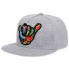 Unisex Colorful Fingers Embroidery Hip-Hop Hats Outdoor Adjustable Casual Baseball Caps Sunscreen Hat