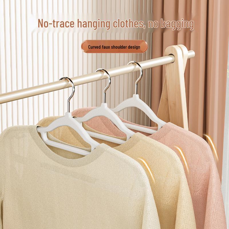 Rotatable Anti-Slip Seamless Heavy-Duty Hanger for Wet & Dry Clothes